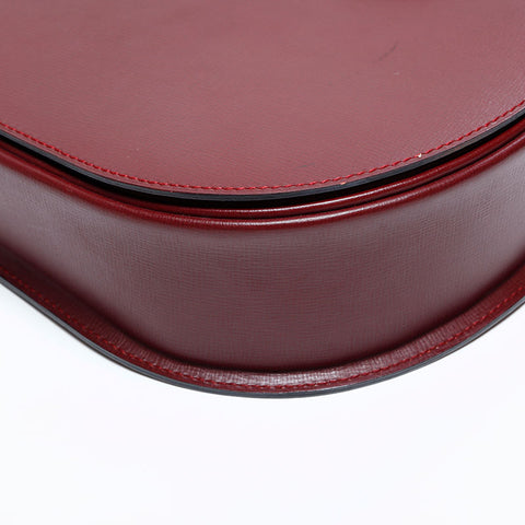 カルティエ CARTIER レザー マストドゥ ショルダーバッグ レッド WS22703