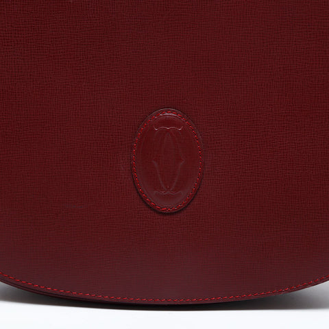 カルティエ CARTIER レザー マストドゥ ショルダーバッグ レッド WS22703