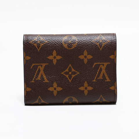 ルイ・ヴィトン LOUIS VUITTON 2018年製 ポルトフォイユ･ヴィクトリーヌ モノグラム コンパクト ウォレット 三つ折り財布 ブラウン WS22706
