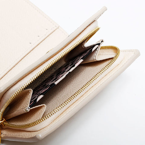ルイ・ヴィトン LOUIS VUITTON ポルトフォイユ・クレア　モノ・アンプラント　クレーム　レオパード 三つ折り財布 ベージュ WS22707