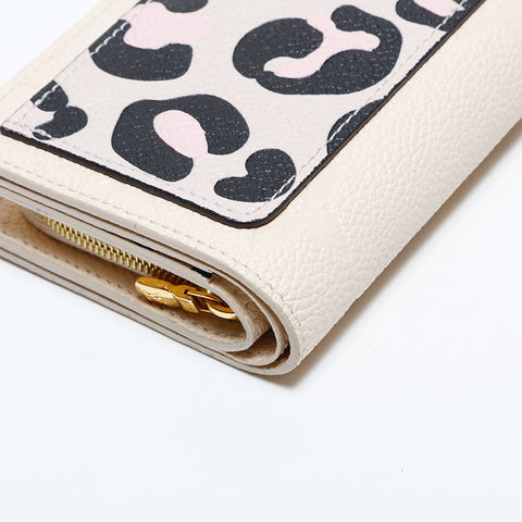 ルイ・ヴィトン LOUIS VUITTON ポルトフォイユ・クレア　モノ・アンプラント　クレーム　レオパード 三つ折り財布 ベージュ WS22707