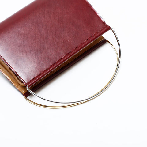 カルティエ CARTIER レザー ミニ トリニティ ハンドバッグ レッド WS22709