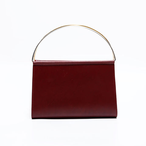 カルティエ CARTIER レザー ミニ トリニティ ハンドバッグ レッド WS22709