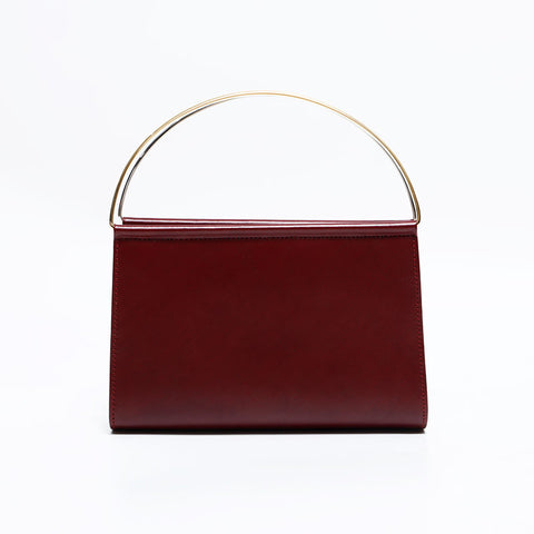 カルティエ CARTIER レザー ミニ トリニティ ハンドバッグ レッド WS22709