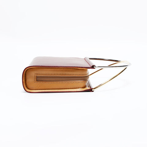 カルティエ CARTIER レザー ミニ トリニティ ハンドバッグ レッド WS22709