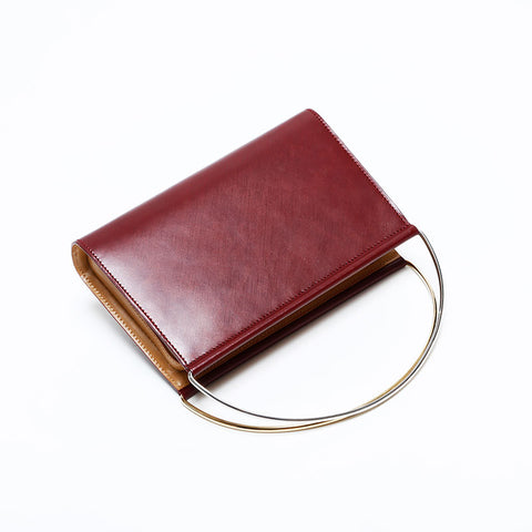 カルティエ CARTIER レザー ミニ トリニティ ハンドバッグ レッド WS22709