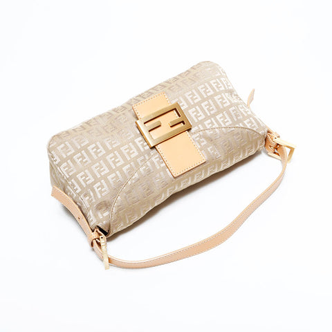 フェンディ FENDI ズッキーノ マンマ ショルダーバッグ ベージュ WS22712