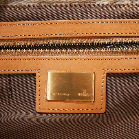 フェンディ FENDI ズッキーノ マンマ ショルダーバッグ ベージュ WS22712