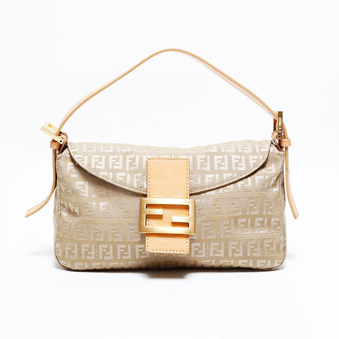 フェンディ FENDI ズッキーノ マンマ ショルダーバッグ ベージュ WS22712