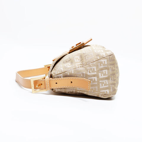 フェンディ FENDI ズッキーノ マンマ ショルダーバッグ ベージュ WS22712