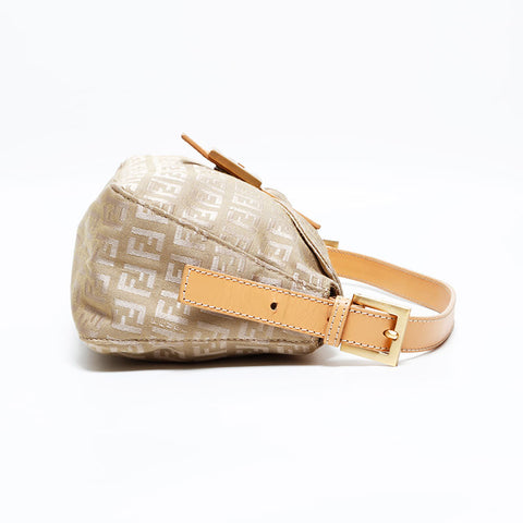 フェンディ FENDI ズッキーノ マンマ ショルダーバッグ ベージュ WS22712