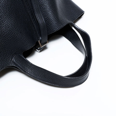 エルメス HERMES ピコタン ロック PM I刻印 2005年製 ハンドバッグ ブラック WS22714