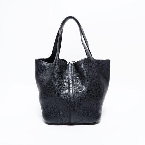 エルメス HERMES ピコタン ロック PM I刻印 2005年製 ハンドバッグ ブラック WS22714