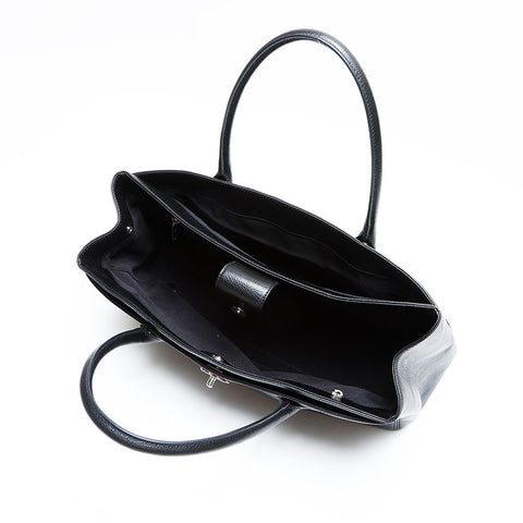 シャネル CHANEL 13番台 2009-2010 キャビア エグゼクティブ トート ショルダーバッグ ブラック WS22716
