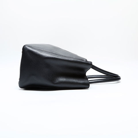 シャネル CHANEL 13番台 2009-2010 キャビア エグゼクティブ トート ショルダーバッグ ブラック WS22716