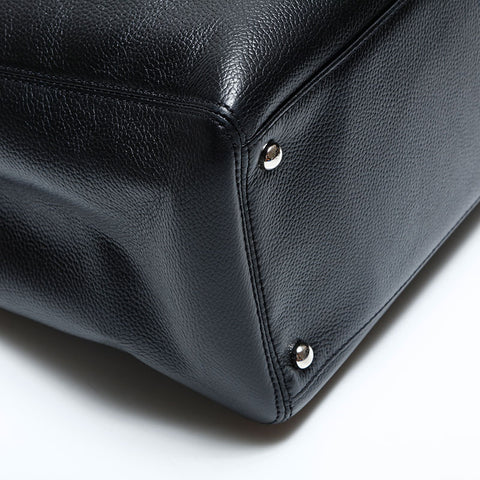 シャネル CHANEL 13番台 2009-2010 キャビア エグゼクティブ トート ショルダーバッグ ブラック WS22716