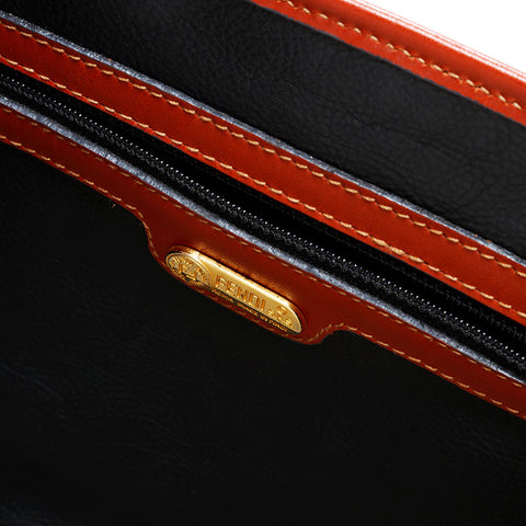 フェンディ FENDI ペカン PVC ハンドバッグ ブラウン WS22717