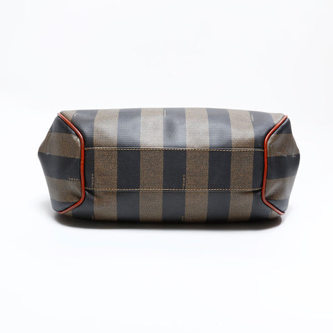 フェンディ FENDI ペカン PVC ハンドバッグ ブラウン WS22717