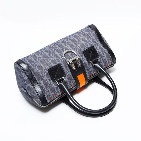 クリスチャンディオール Christian Dior トロッター キャンバス ハンドバッグ グレー WS22722