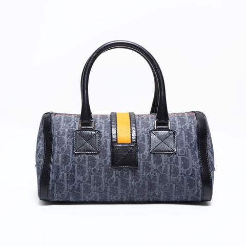 クリスチャンディオール Christian Dior トロッター キャンバス ハンドバッグ グレー WS22722