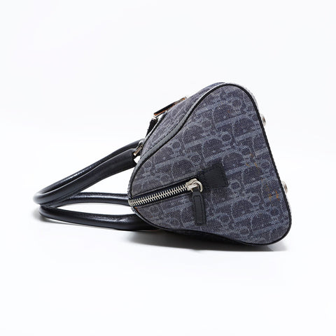 クリスチャンディオール Christian Dior トロッター キャンバス ハンドバッグ グレー WS22722