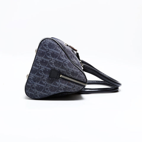 クリスチャンディオール Christian Dior トロッター キャンバス ハンドバッグ グレー WS22722