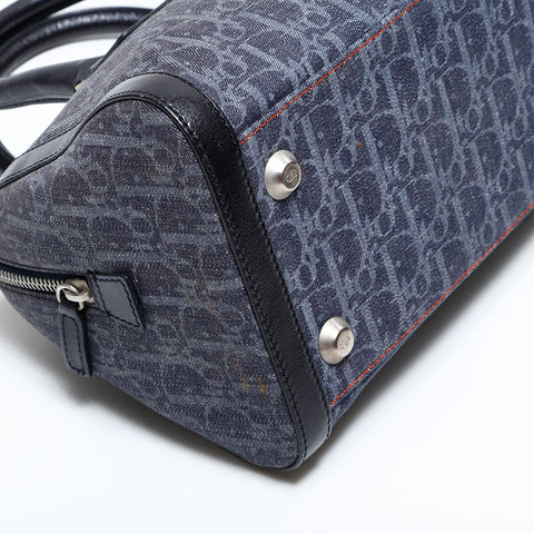 クリスチャンディオール Christian Dior トロッター キャンバス ハンドバッグ グレー WS22722