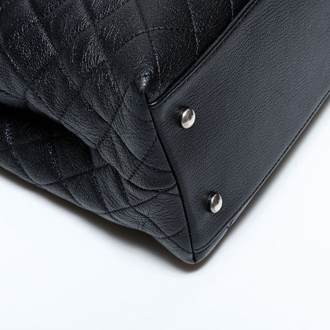 CHANEL No. 23 2016-2017 Top Handle 2-Way Matelasse Shoulder Bag black WS22728