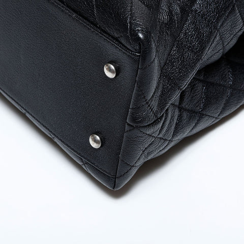 CHANEL No. 23 2016-2017 Top Handle 2-Way Matelasse Shoulder Bag black WS22728