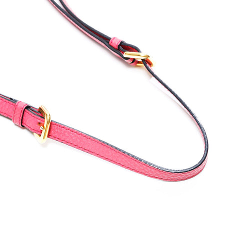 プラダ PRADA レザー トライアングルロゴ ショルダーバッグ ピンク WS22731