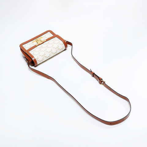 セリーヌ CELINE ティーン トリオンフ ショルダーバッグ ホワイト WS22734