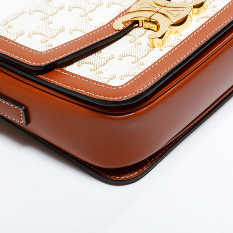 セリーヌ CELINE ティーン トリオンフ ショルダーバッグ ホワイト WS22734