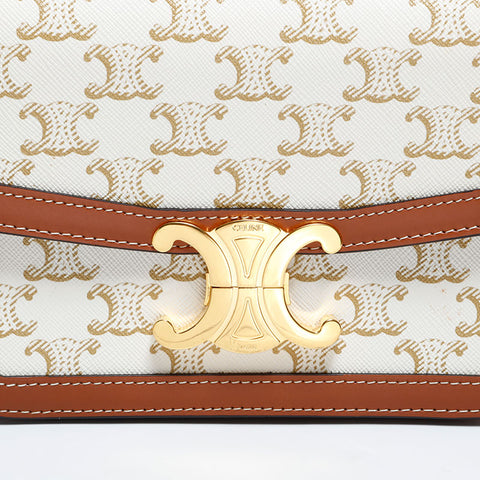 セリーヌ CELINE ティーン トリオンフ ショルダーバッグ ホワイト WS22734