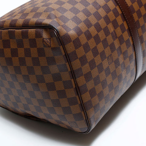 ルイ・ヴィトン LOUIS VUITTON 2007年製 ダミエ キーポル 50 ボストンバッグ ブラウン WS22736
