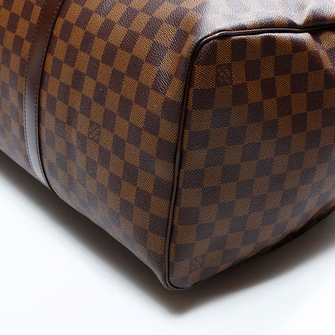 ルイ・ヴィトン LOUIS VUITTON 2007年製 ダミエ キーポル 50 ボストンバッグ ブラウン WS22736