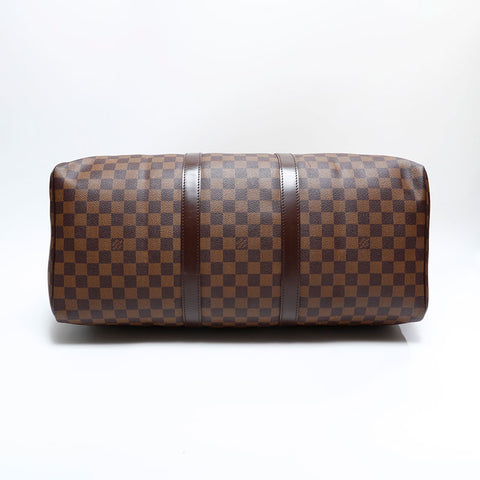 ルイ・ヴィトン LOUIS VUITTON 2007年製 ダミエ キーポル 50 ボストンバッグ ブラウン WS22736