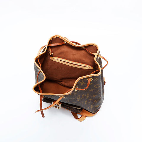 ルイ・ヴィトン LOUIS VUITTON 2001年製 モンスリMM モノグラム リュック・デイパック ブラウン WS22738