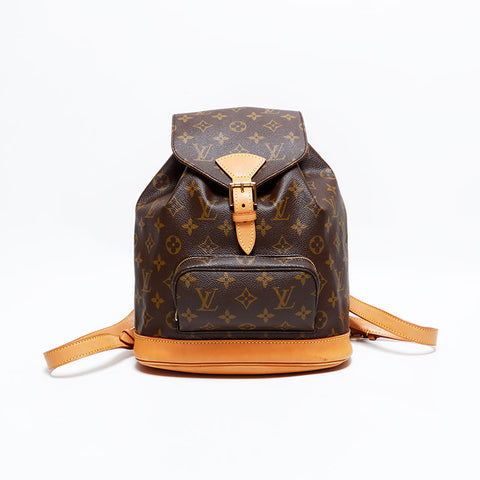 ルイ・ヴィトン LOUIS VUITTON 2001年製 モンスリMM モノグラム リュック・デイパック ブラウン WS22738