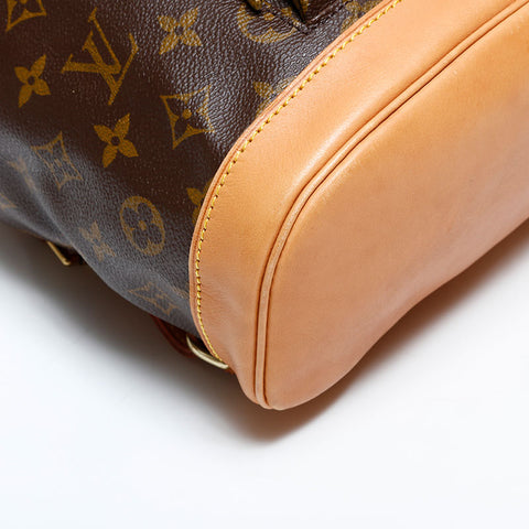 ルイ・ヴィトン LOUIS VUITTON 2001年製 モンスリMM モノグラム リュック・デイパック ブラウン WS22738