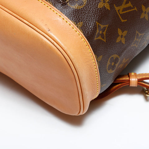 ルイ・ヴィトン LOUIS VUITTON 2001年製 モンスリMM モノグラム リュック・デイパック ブラウン WS22738