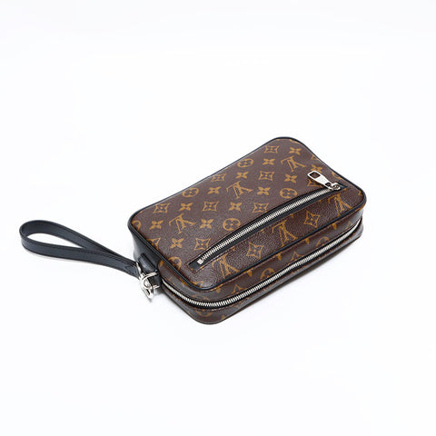 ルイ・ヴィトン LOUIS VUITTON 2018年製 モノグラム ポシェット カサイ クラッチバッグ ブラウン WS22740
