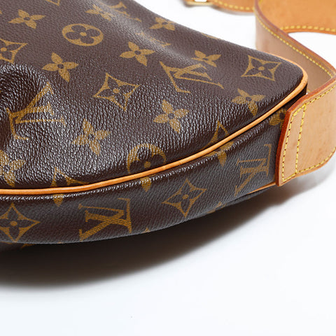 LOUIS VUITTON 2003 Monogram Croissant MM Shoulder Bag Brown WS22741