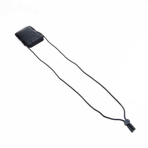 LOUIS VUITTON Monogram Shadow Lace-Up Pouch Shoulder Bag black WS22742