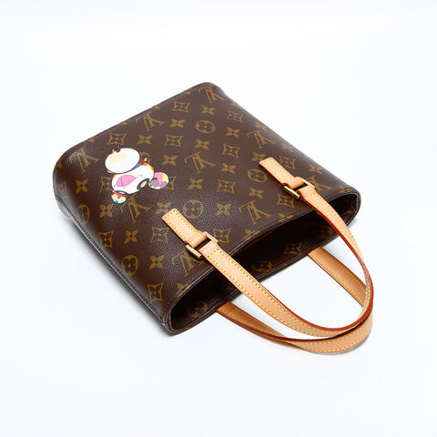 LOUIS VUITTON 2004 Vavin PM Monogram Panda von Takashi Murakami Handtasche Braun WS22743