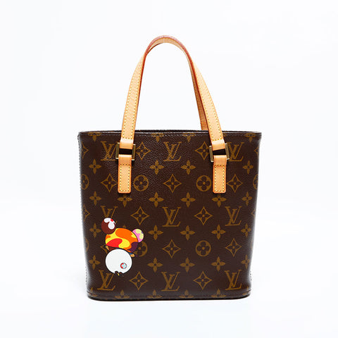 ルイ・ヴィトン LOUIS VUITTON 2004年製 ヴァヴァン PM モノグラム パンダ 村上隆 ハンドバッグ ブラウン WS22743