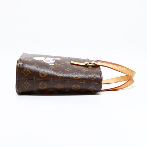 ルイ・ヴィトン LOUIS VUITTON 2004年製 ヴァヴァン PM モノグラム パンダ 村上隆 ハンドバッグ ブラウン WS22743