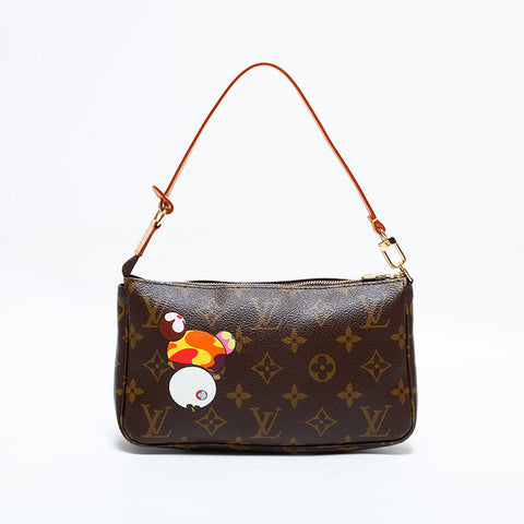 ルイ・ヴィトン LOUIS VUITTON 2004年製 モノグラムパンダ ポシェットアクセソワール 村上隆 ショルダーバッグ ブラウン WS22744