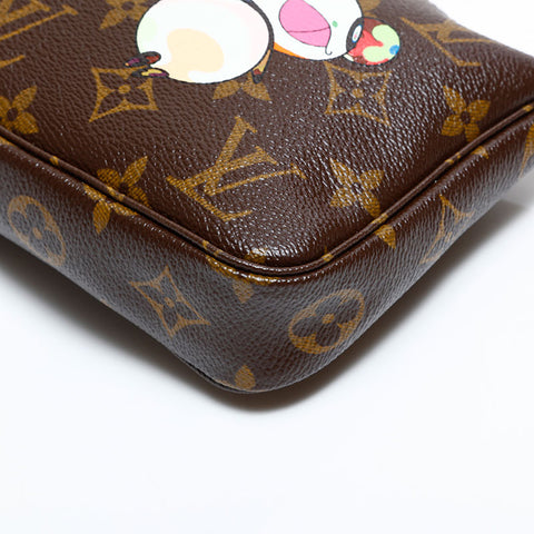 ルイ・ヴィトン LOUIS VUITTON 2004年製 モノグラムパンダ ポシェットアクセソワール 村上隆 ショルダーバッグ ブラウン WS22744