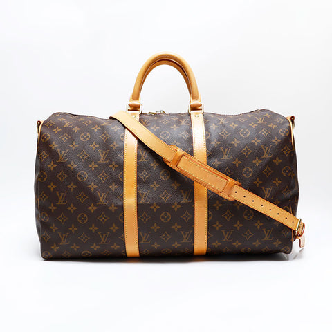 ルイ・ヴィトン LOUIS VUITTON 1998年製 モノグラム キーポル バンドリエール50 ボストンバッグ ブラウン WS22745