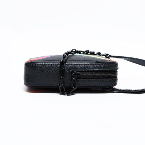 ルイ・ヴィトン LOUIS VUITTON 2019年製 タイガ レインボー ダヌーブ ショルダーバッグ ブラック WS22748